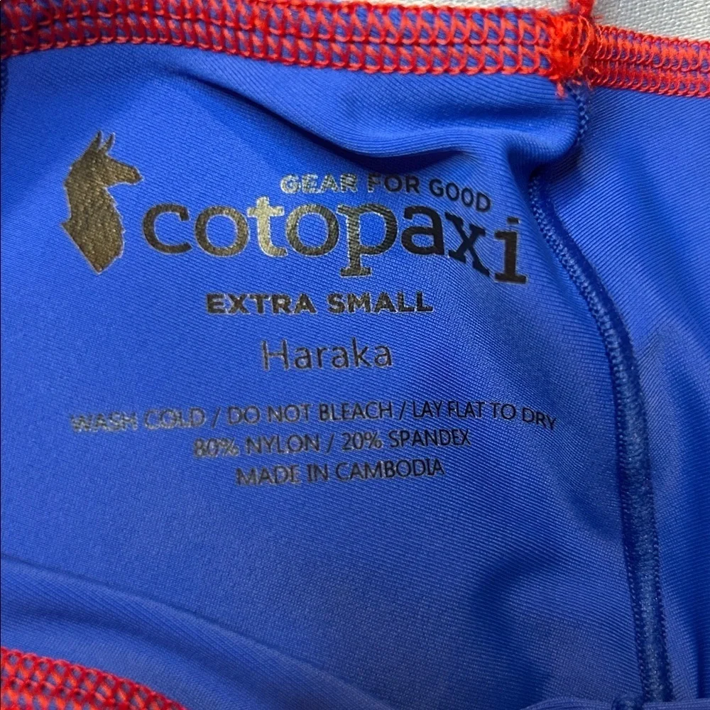 Cotopaxi Haraka Women's Leggings - Blue and Pink NEW. XS